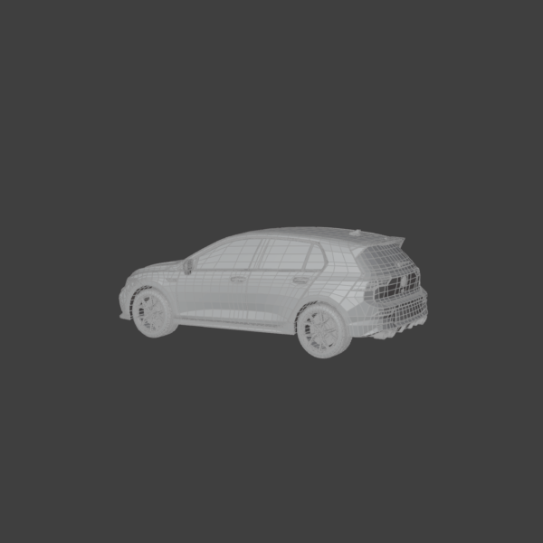 Volkswagen Golf 8 R 3D Model